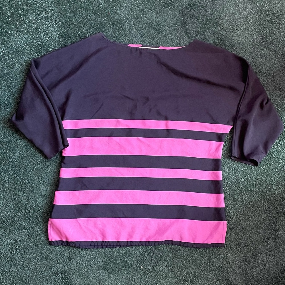 LOFT Striped Blouse - Picture 1 of 5
